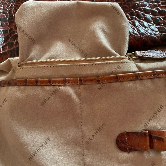 Brahmin Flaire Pecan Melbourne Shoulder/Satchel Handbag - Picture 11 of 14